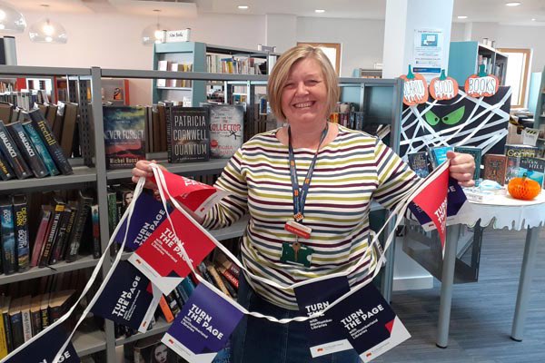 PrudhoeNland's tweet photo. @NlandLibs begin a new chapter.
Anne from #Prudhoe library never known to hide when a photo op is available.
#TopTeam at #PrudhoeLibrary #ProudOfPrudhoe #PrudhoeCommunity
https://t.co/5SFcm2yLgV https://t.co/IQdyUqwPR2