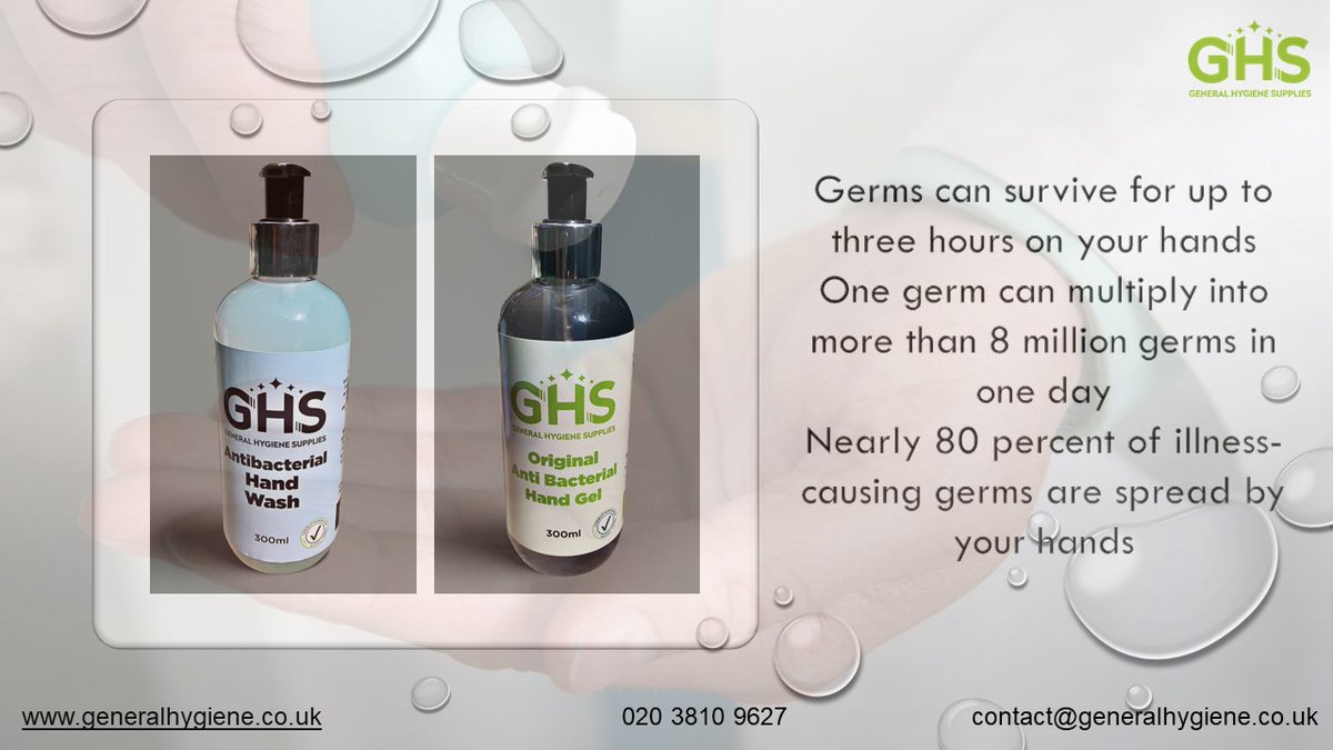 HygieneGeneral's tweet image. #handhygiene #handcare #handwash #handsanitiser #germfree #hygiene #hygieneproducts #hygienesolutions #hygienesuppliers