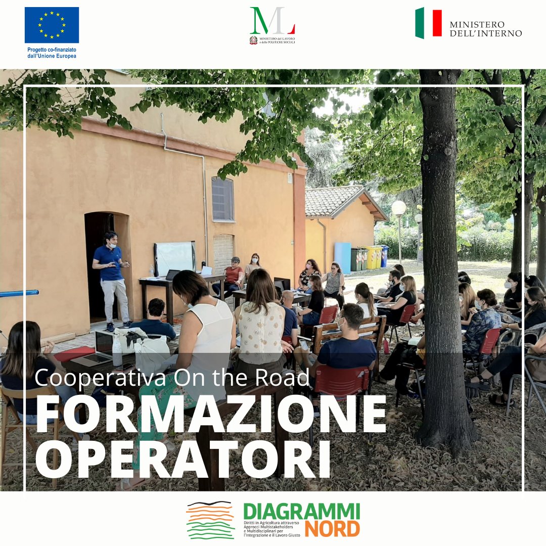 Nel mese di luglio, presso <a href="/ontheroadcoop/">On the Road Coop</a> a San Benedetto del Tronto, è stata organizzata una giornata formativa sulla gestione dei casi di grave sfruttamento lavorativo nell’ambito del progetto Diagrammi Nord (FAMI 2014-2020).