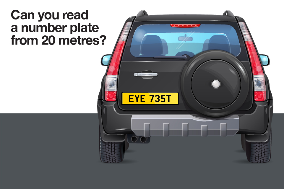 DVLAgovuk's tweet photo. Take the #NumberPlateTest to make sure you meet the standard for driving. You must be able to read a number plate from 20 metres: https://t.co/lJknFemFnx https://t.co/8rsJgtIJtf