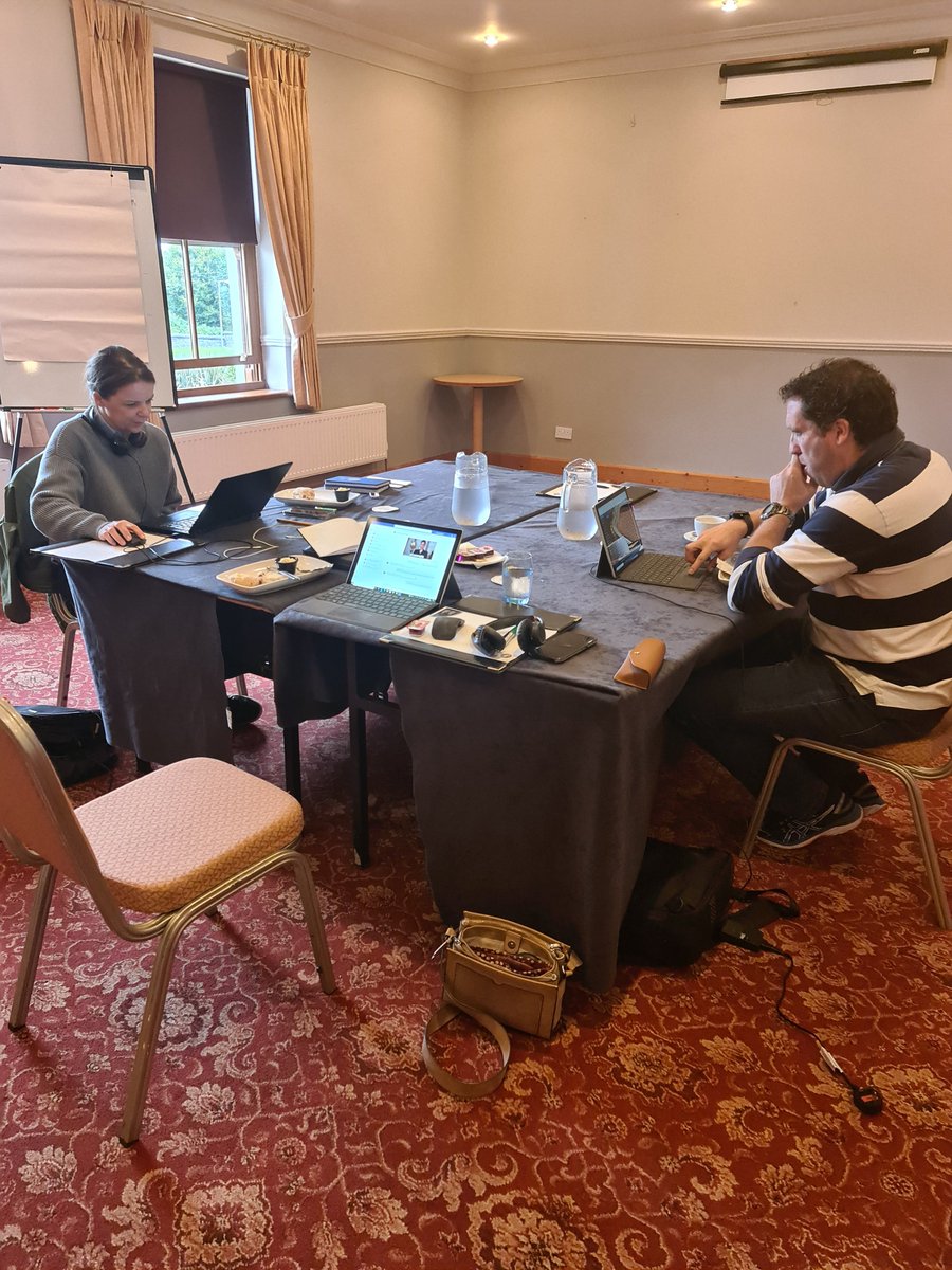 With Covid-19 restrictions finally easing, the lead partners (Mayo County Council) were able to meet face to face on site with Joan from @ulsteruni! A welcome step towards normality! #downpatrickhead #digitalheritage #projectstratus #NPA2021