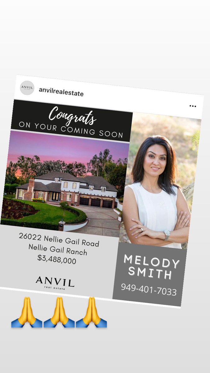 MelodyAndAssoc's tweet photo. #melodysmithandassociates #itmatterswhoyouworkwith #melodydiditagain #anvilrealestate #lagunahills #nelliegail #nelliegailranch #ocrealestate #ochomes #zillow #flex #homelight #redfin #missionviejo #sanjuancapistrano #equestrian #luxury @side_realestate @theocrealtors https://t.co/LVQU77PzMP