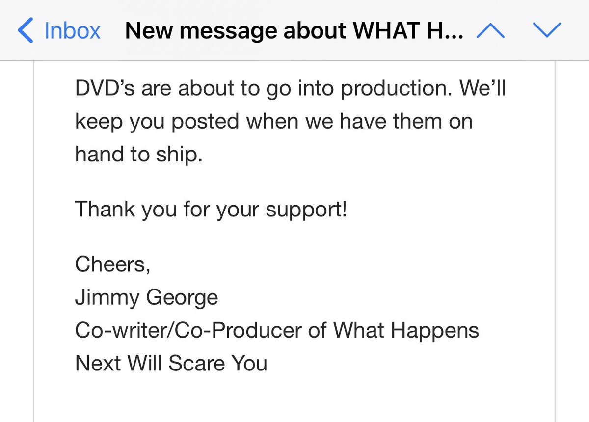 NBD Just got an email from <a href="/JimmyRGeorge/">Jimmy George</a> , how is your day going?!