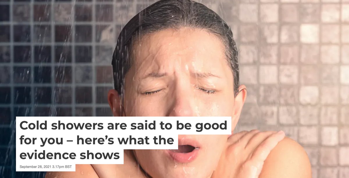 The benefits of cold water showers - #ImmuneSystem #mentalhealth #depression    theconversation.com/cold-showers-a…