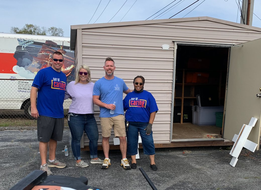 ZWELaw's tweet photo. Big thanks to @BBBSA and @UnitedWayCHA for hosting us for Day of Caring! That shed never looked better! https://t.co/jMf95cf6jY