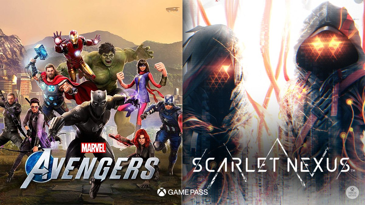CangriGamers's tweet photo. XBOX 🎮 | Ya se encuentran disponibles los siguientes juegos en Xbox Game Pass 💥

- Marvel: Avengers
- Scarlet Nexus

¡A jugar este fin de semana! https://t.co/MfoArCzuiP