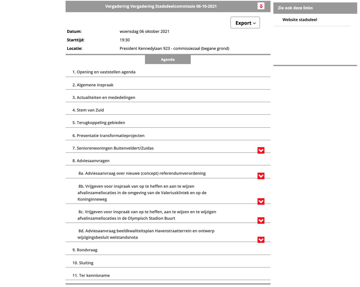 De agenda voor vergadering #Stadsdeelcommissie <a href="/StadsdeelZuid/">Stadsdeel Zuid</a> op 6 oktober staat online. En na de wijkvergaderingen van 2wk geleden vindt óók de plenaire vergadering weer fysiek plaats! 🥳👍🏻
zuid.notubiz.nl/vergadering/88…
