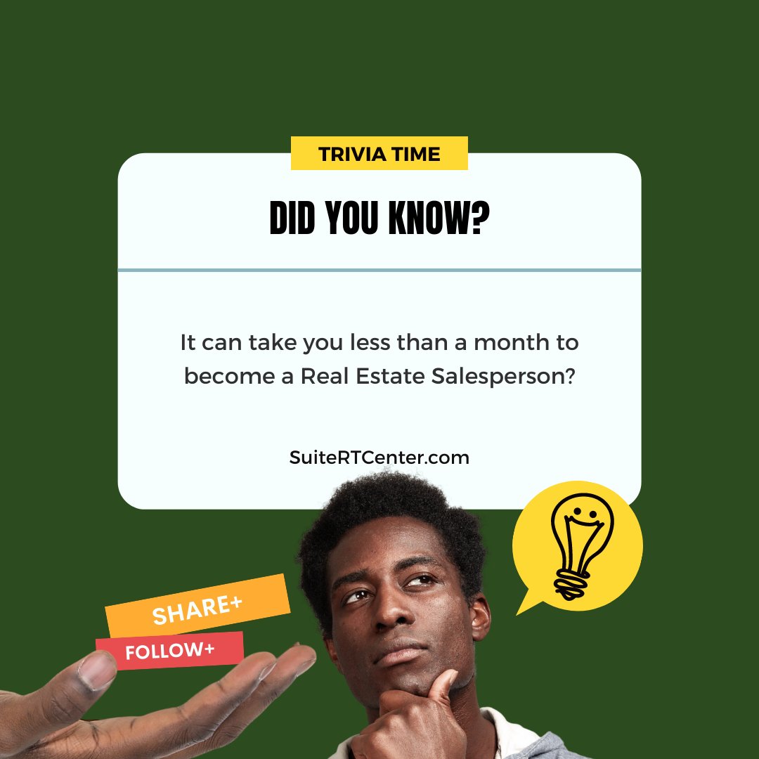 suitertcenter's tweet photo. Dive into a New Career and be a Real Estate Salesperson!
Suite RT Center's Real Estate Salesperson Class is on every Tuesday via Zoom in real time with real educators!π
#smallbusiness #smallbusiness #BlackOwnedBusiness #realestate #notarypublic #notaryclass #NewYorkCity https://t.co/9W20IRJ33k
