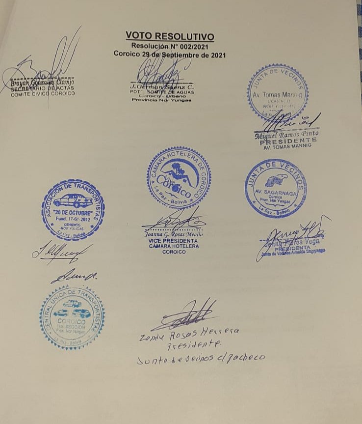 noticiasfides's tweet photo. #ANF El Comité Cívico de Coroico, provincia de Nor Yungas de #LaPaz, emitió un voto resolutivo en el que expresan su respaldo a los cocaleros yungueños y exigen al Gobierno resolver el conflicto de #Adepcoca. (Vía Radio FM Bolivia) https://t.co/SyCzZWNYOY