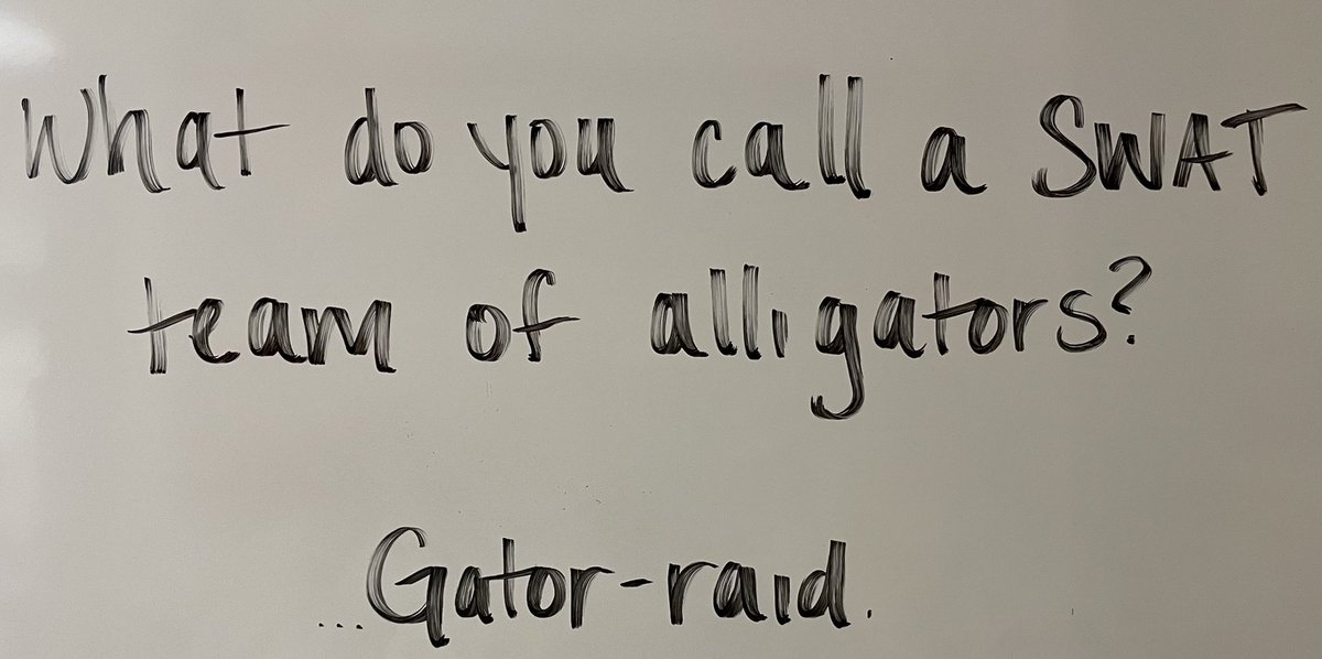 Gator dad jokes.