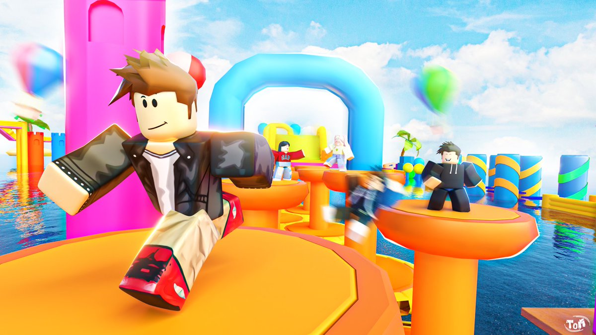 Tom_GFX_'s tweet photo. Hey!! Here's a thumbnail i made for @.Adria_5454's Obby game! 🌈

Likes and RTs are always appreciated! ❤️🙏

#Roblox #RobloxGFX #rRobloxDev https://t.co/2zjko58FNK