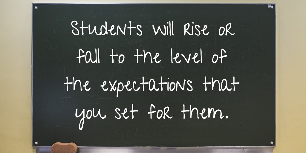 When you lower the expectations of rigor for student learning because you think they cannot do it, you are robbing them of the opportunity for growth, perseverance, and confidence building. 

#edchat #edthink #education #edugladiators #teachertwitter #TEACHers