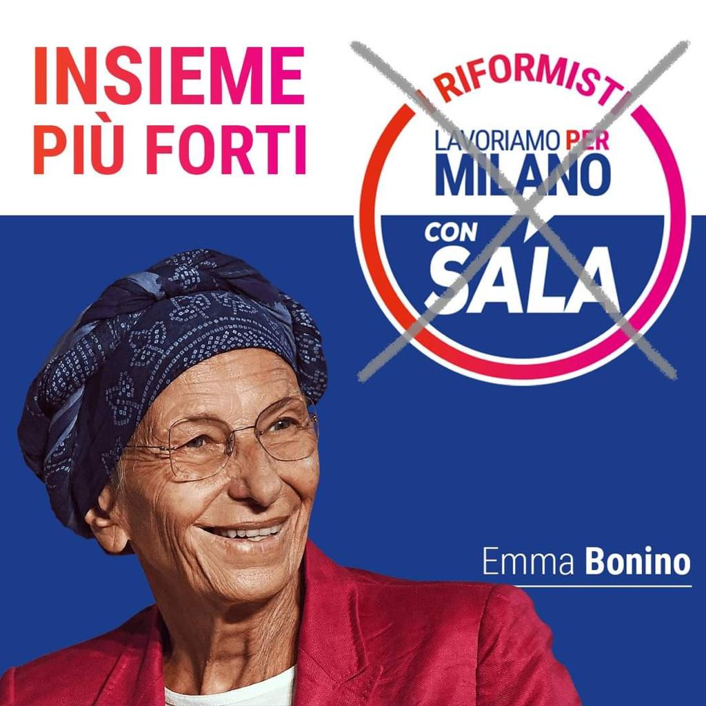 SScalpelli's tweet photo. Alle elezioni del 3-4 ottobre @emmabonino, @BentivogliMarco, @matteorenzi e @CarloCalenda stanno con i Riformisti di @LavoriamoPerMI con #BeppeSala.

E tu?

#Milano https://t.co/Zcr745kxjp