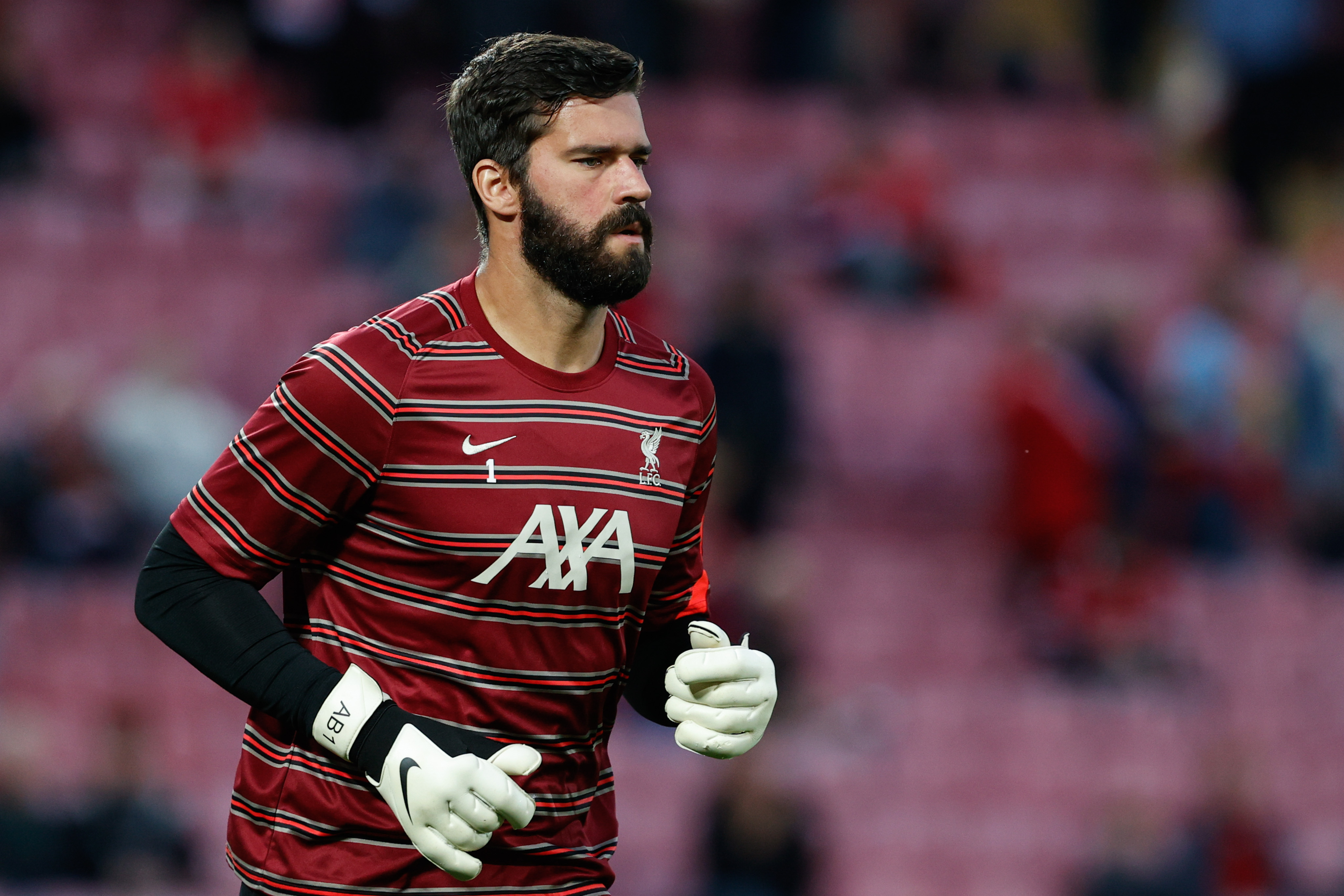 Alisson Becker Match Worn Liverpool UEFA Champions League Shirt 2018 - 2019  Season - Golden Soccer Signings