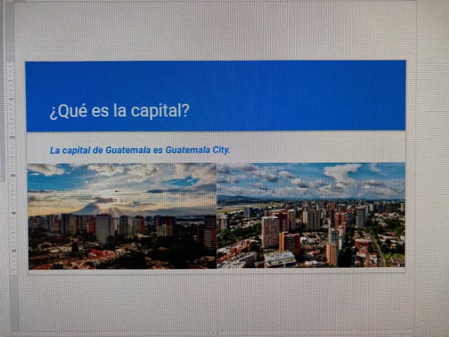 Stephmacfadyen's tweet photo. To continue with Hispanic Heritage Month, 7th grade students are completing a mini research project on a Hispanic Country! Students are making Google Slides presentations after researching their country. They are creating their own sentences in Spanish! I am so proud! https://t.co/7BgoXv08gf