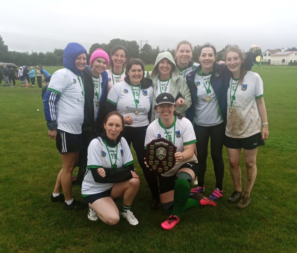 GAARoundersoffi's tweet photo. The rain didn’t dampen spirits at the @MunsterGAA blitz. Congrats to winners Sporting Limerick (Ladies A), St Kierans (Ladies B), @RoundersGaa (Men’s and Mixed A), @NapGAA (Mixed B). Thanks to @carrigoon for hosting and all the volunteers for making the event happen #GAABelong https://t.co/5HtcF8qZuq