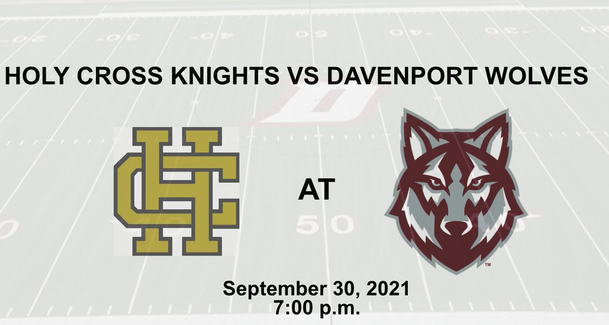 🚨🏈 GAME-DAY🏈 🚨

🏟 Davenport High School

🆚 Holy Cross Knights

⏰ 7:00 PM

#BTP