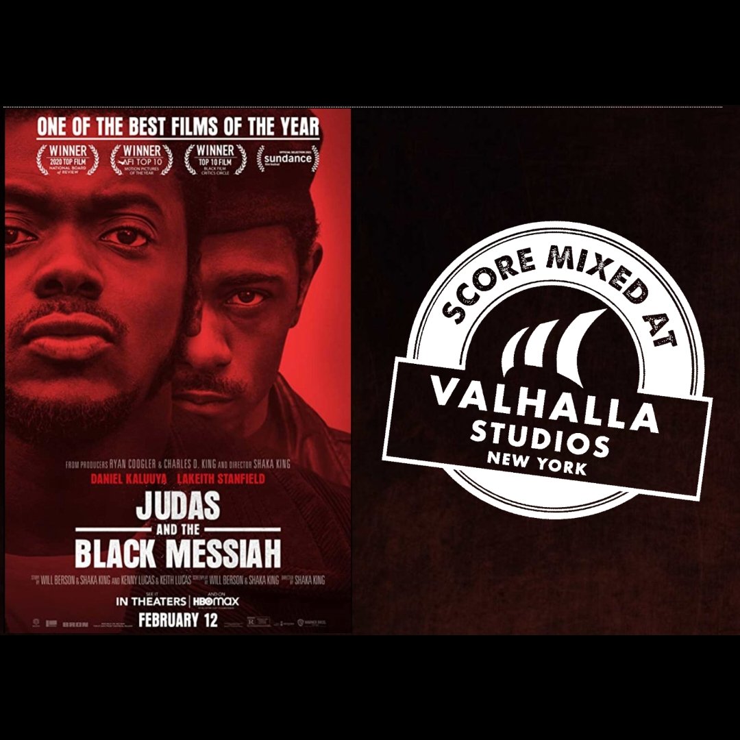 valhallasny's tweet photo. Did you know that multi Grammy Award winning engineer Jim Anderson chose #ValhallaStudiosNewYork to mix the orchestral score for multi Academy Award winning 'Judas And The Black Messiah'? Jim was joined in his creative work by the studios very own mixing star, Ronald Prent. https://t.co/29FW6rCtMk