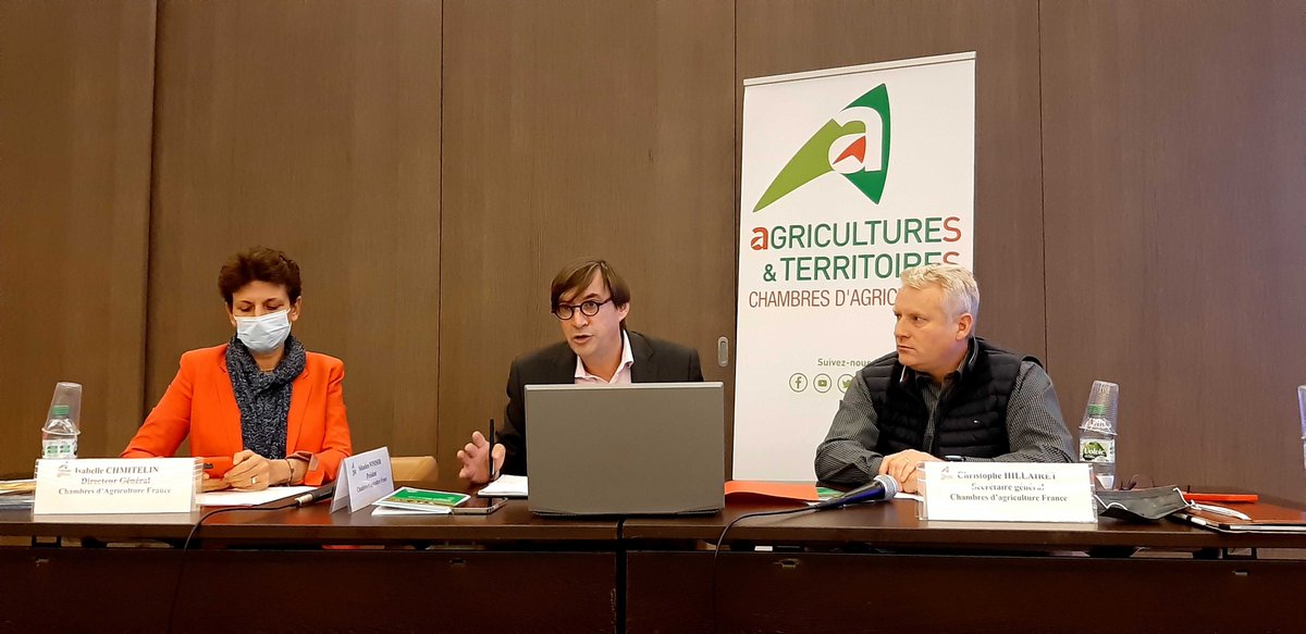 🔴Conf. presse suite à la venue du Ministre à la Session #ChambAgri➡️On est d'accord avec le Ministre sur objectifs chiffrés mais on ne peut pas s'engager jusqu'en 2025 sans trajectoire budgétaire. On n'arrive pas à avoir accord sur cette trajectoire, c'est extrêmement décevant.