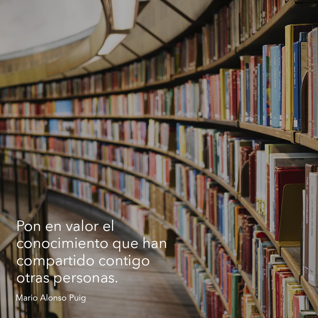 Muchas veces no pensamos en el gran impacto que ha tenido en nuestras vidas que una persona fuera paciente con nosotros y,  gracias a su dedicación, nos enseñara habilidades que hoy en día son prácticamente vitales para nuestra experiencia. 

#Aprendizaje  #MarioAlonsoPuig