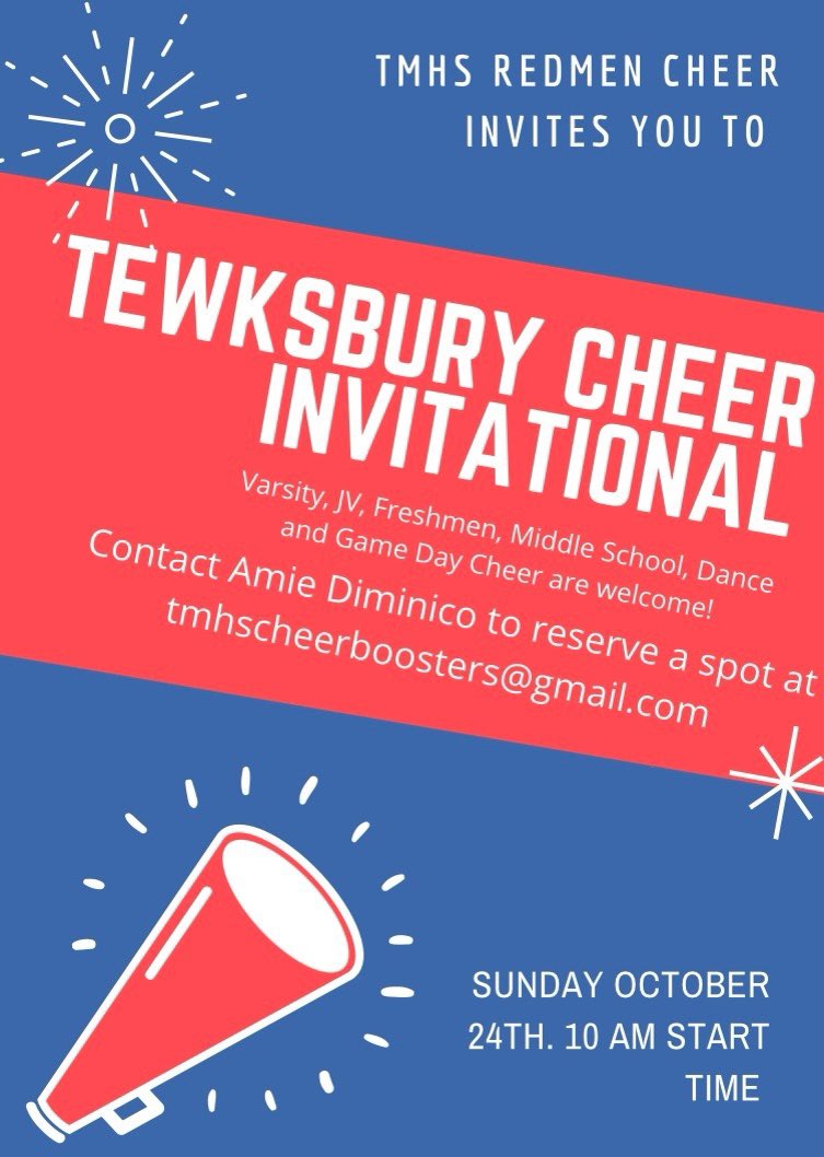TMHSCheer's tweet image. It’s the best time of the year! ✨ We are so excited to be hosting our invitational again! Reserve a spot before we fill up! We hope to see you there 🤩📣