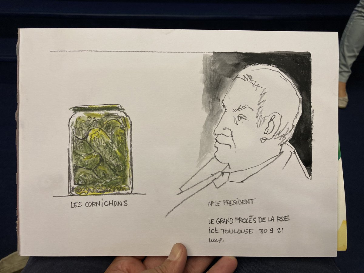 #grandprocesrse cornichons et responsables ?
#livesketching #eventsketching #dessinersurlevif