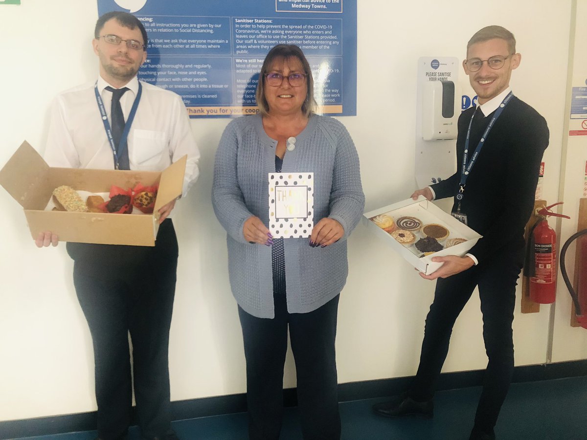 CABMedway's tweet photo. It is an absolute pleasure to help and support our local Taxi drivers with IT facilities to complete their mandatory courses . 

They helped us so much during the pandemic and delivered food to so many families in need.

The staff loved the cakes! 🍰 🎂 https://t.co/mBrc0QjKy1