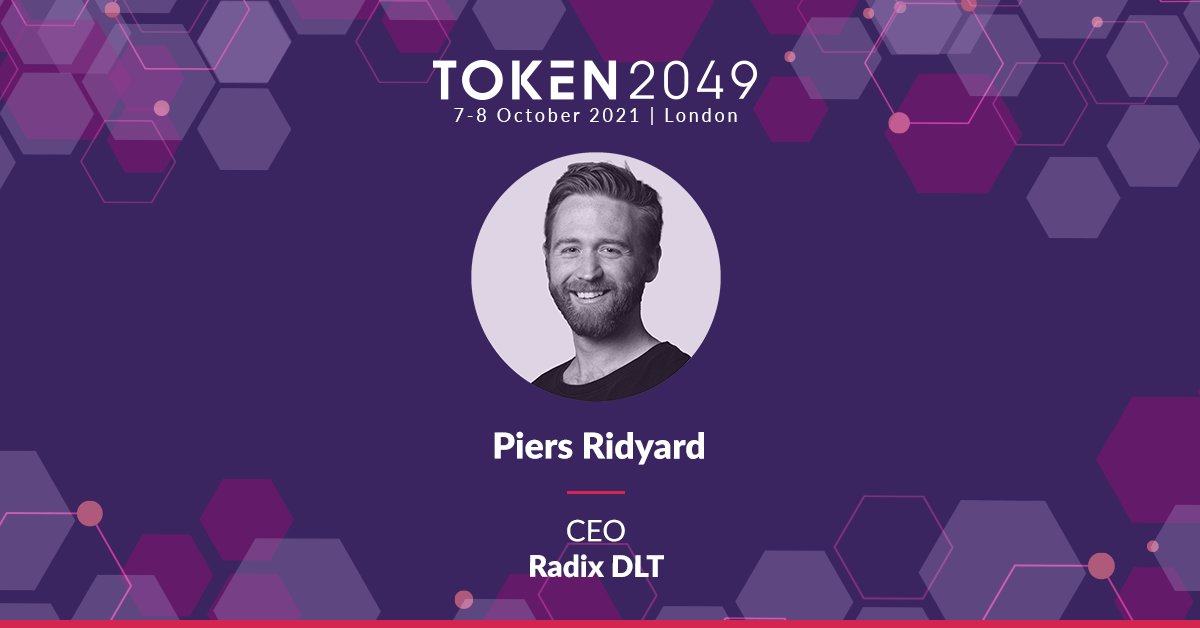 radixdlt's tweet photo. On Thursday 7th October, the CEO of Radix DLT @PiersRidyard will be moderating a discussion at #Token2049! 📈

If you'd like to see Piers in action, make your way to "Scaling Blockchains Towards Mass Adoption" starting at 3:35 PM BST.

Tickets: https://t.co/hySO5R1PQ5

$XRD 🚀 https://t.co/QTJJ4HoUX4