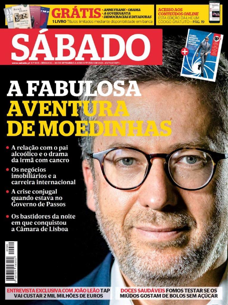 André Azevedo Alves (@azevedoalves) on Twitter photo Esta capa da Sábado sobre <a href="/Moedas/">Carlos Moedas</a> é miserável. Mas o mais sintomático sobre o estado a que chegamos é que jamais seria publicada uma capa equivalente se o presidente recém eleito fosse socialista. Esta capa da Sábado sobre <a href="/Moedas/">Carlos Moedas</a> é miserável. Mas o mais sintomático sobre o estado a que chegamos é que jamais seria publicada uma capa equivalente se o presidente recém eleito fosse socialista.