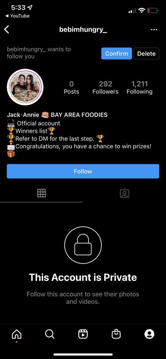 studpham's tweet image. you know we made it as foodies when scam accounts of us are popping up now 😂