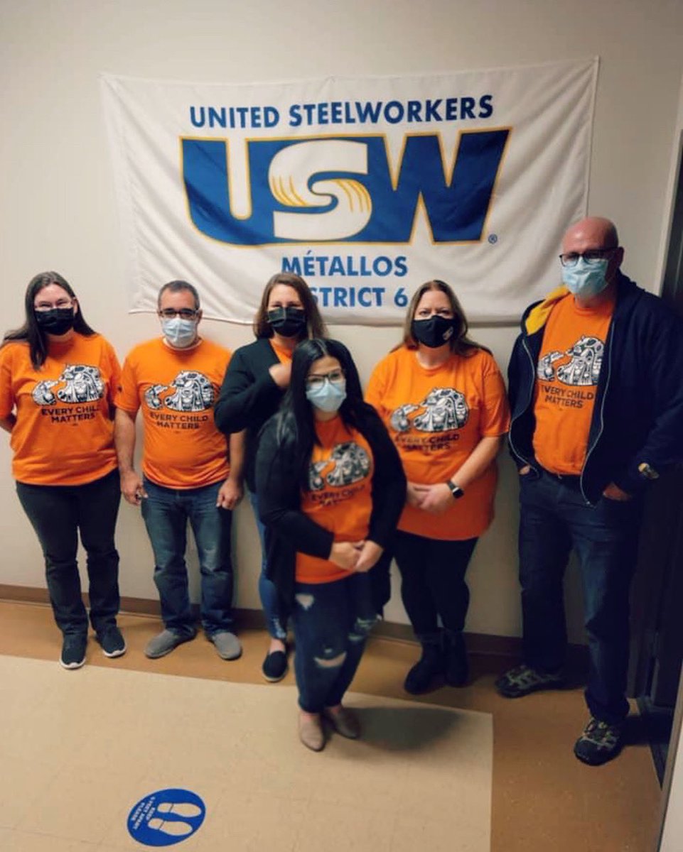 Today is a day to listen.
Today is a day to learn.
Today is a day to reflect.
Today USW Local 2020 wore orange  #NationalDayforTruthandReconciliation
#everychildmatters 
#OrangeShirtDay2021
#uswlocal2020
#USWDistrict6