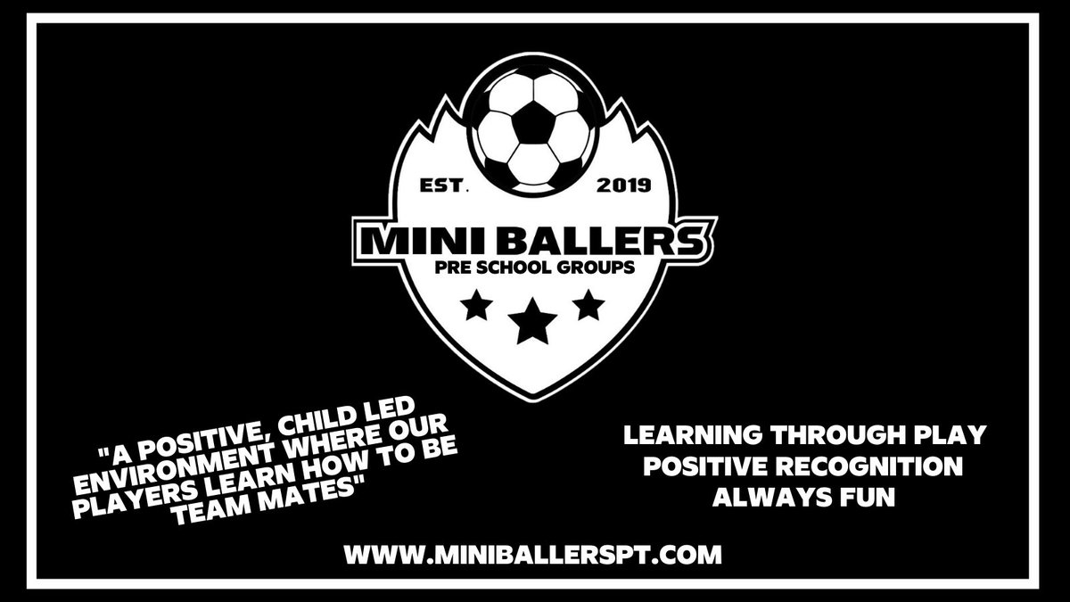 MiniBallersPT's tweet photo. ⚽️Pre School Mini Ballers⚽️

"Our pre school groups, is where our youngest players play football, in a child led environment allowing their imagination to run wild"

18 Months-3 Years old @ Margam &amp; Briton Ferry

#learningthroughplay 
#PositiveRecognition 
#AllwaysFun
#Teammates https://t.co/dyXXj14nRy