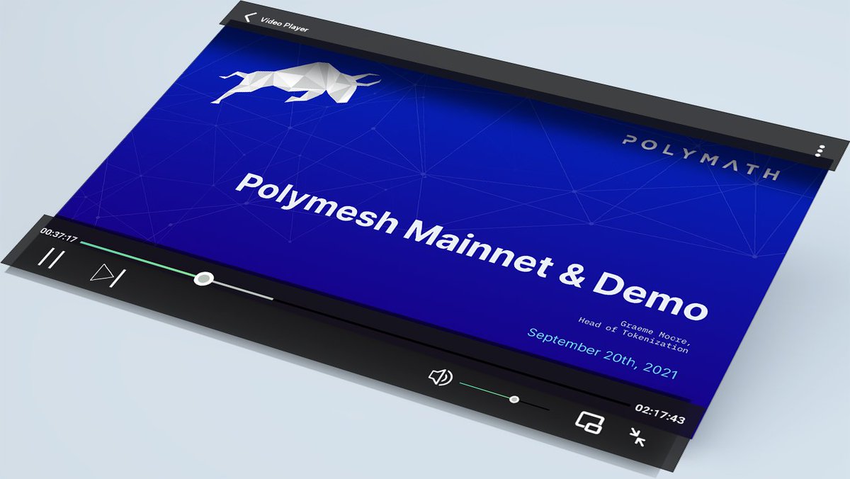 PolymathNetwork's tweet image. Our Head of Tokenization Graeme Moore gave a live demo of Polymesh at Messari&apos;s #Mainnet2021 last week... and dropped new information about the #Polymesh Mainnet, which will go live on October 13! 

Missed it? Watch the quick 10 minute video here: 
hubs.la/H0YyL510