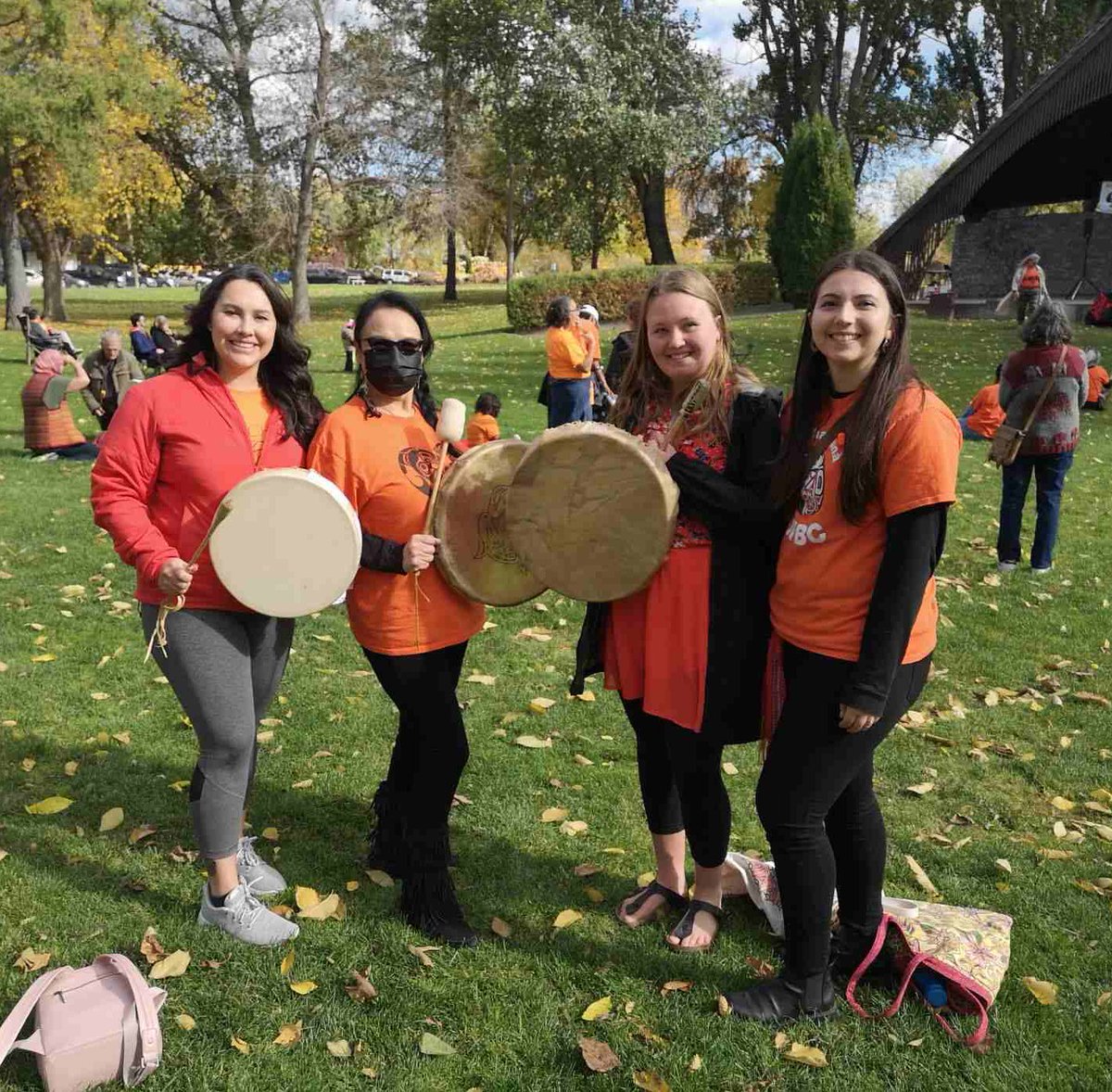 It was great to be part of the drumming and reflection at Lheidli T’enneh Memorial Park #TruthandReconciliationDay #OrangeShirtDay2021