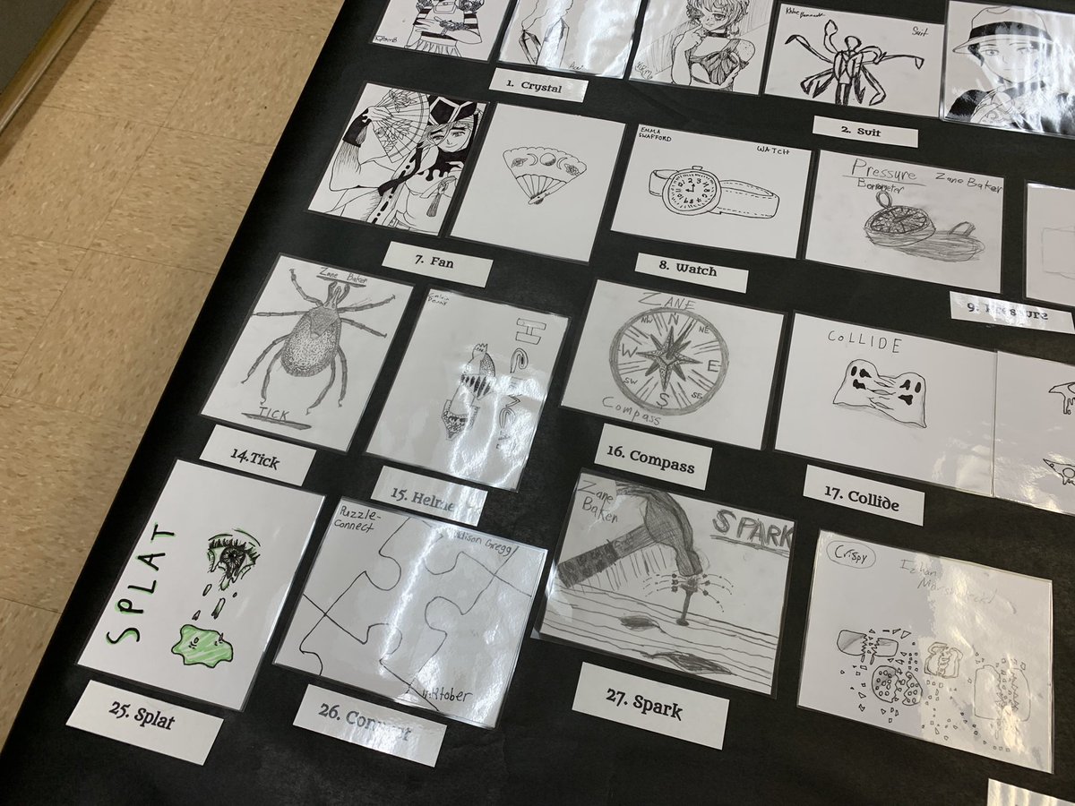 If you happen by <a href="/WCDE_TN/">WashingtonCoSch TN</a> Central Office, be sure to check out the <a href="/inktober/">Inktober</a> artwork from <a href="/GrandviewES/">Grandview School</a> art club🕷🎃🖋