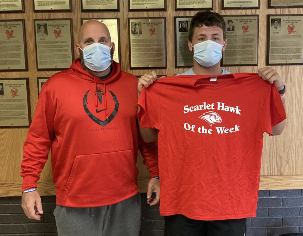 T-Lane of Milford Football grabs Scarlet Hawk Of the Week, RAWKING on the Gridiron!$!🔥🏈💪🙌🥳
