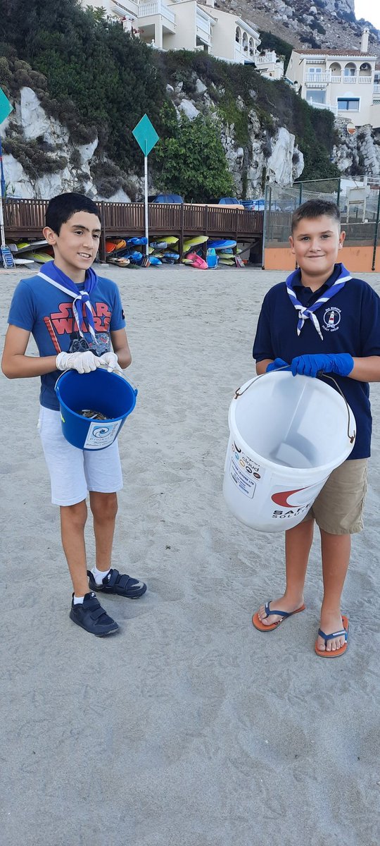 70th #GreatGibraltarBeachClean

#DofE participants & 3rd Europa Scouts removed 24kg of #plasticdebris at #CatalanBay

Want to #ACT? Join us as we strive for a healthier & greener #Gibraltar 
Our ethos? Simple! #ActionChangesThings 

#empoweringyoungminds #marineconservation