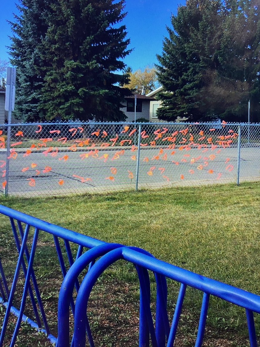MenisaEpsb's tweet photo. Orange Shirt day was an impactful and meaningful day for our students. Be sure to watch our Virtual Assembly on SZ. #OrangeShirtDay2021 #EveryChildMatters https://t.co/j6WXYEldlg