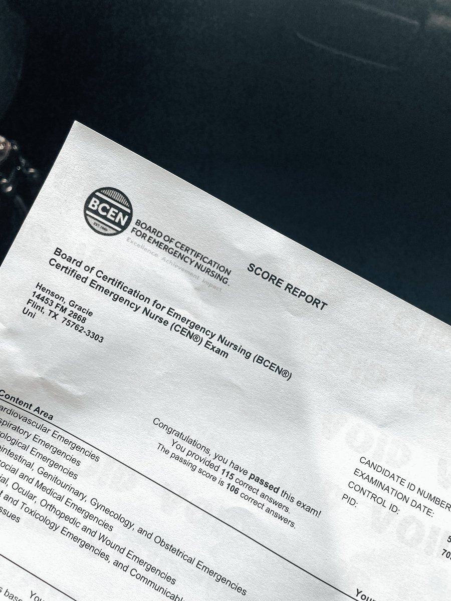 itsgraacieee's tweet photo. Adding another title to your name is the best feeling ever! You’re newest board certified emergency nurse 🩺
Gracie Henson RN, CEN, EMT-B https://t.co/BlBrYqAKZP