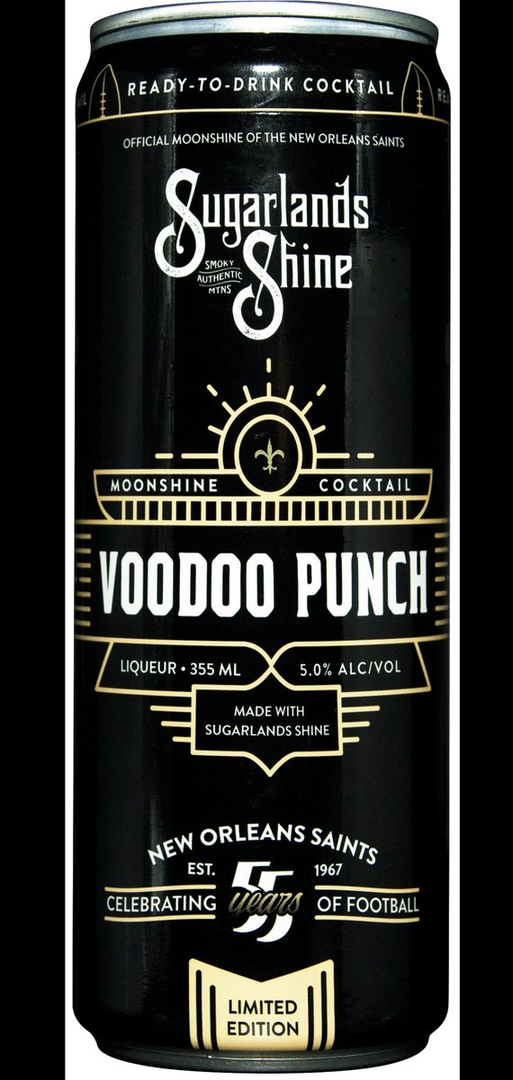 darrenrovell's tweet photo. Sugarlands Shine is now the Official Moonshine of the New Orleans Saints. https://t.co/xei0067CNs
