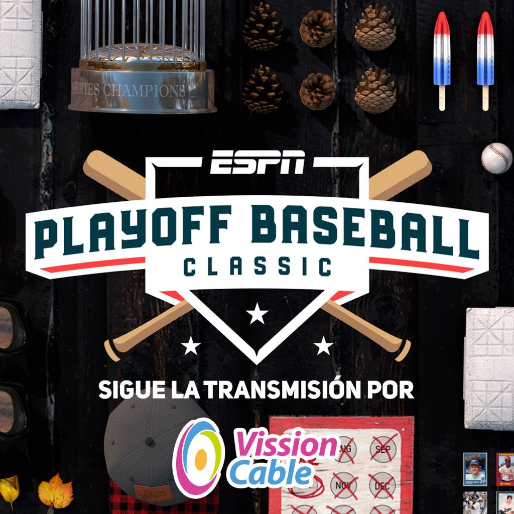 mxvissioncable's tweet photo. ¡No te pierdas el inicio de los playoffs de las ligas mayores... sólo por ESPN!⚾️🥎📺😃

#playoffs2021 #baseball #espn #VissionCable https://t.co/pZkGUVbGjD