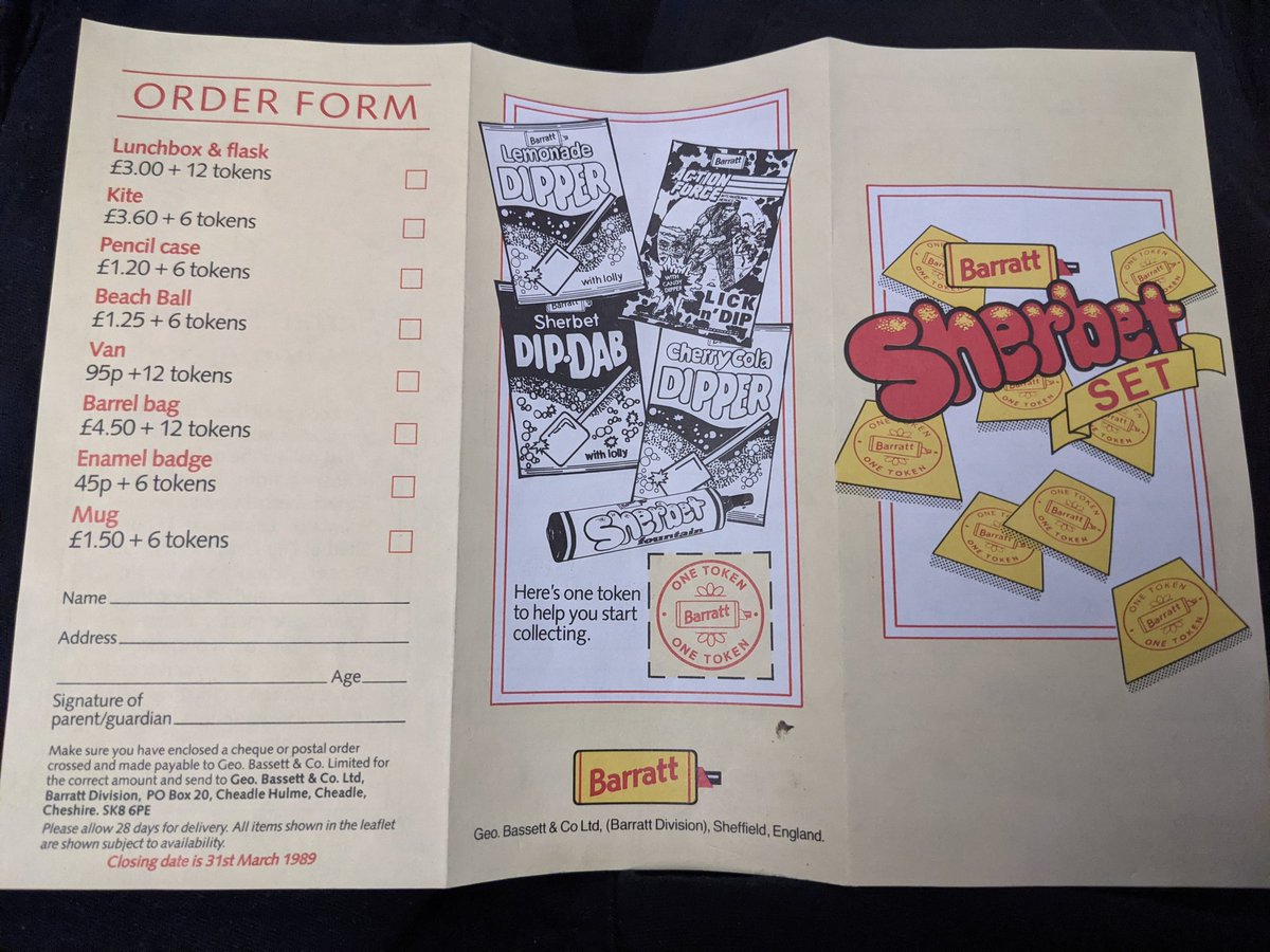 Zanoni_Revived's tweet image. Found this old #barrats sherbet token set in an old 1988 Buster comic. Used to love Sherbet Fountains and Dib-Dabs. I remember folk having the pencil case at school. Do you think it's too late to claim? 😉 What would you have chosen? 😁 #retrosweets #thebuster #whizzer #1980s