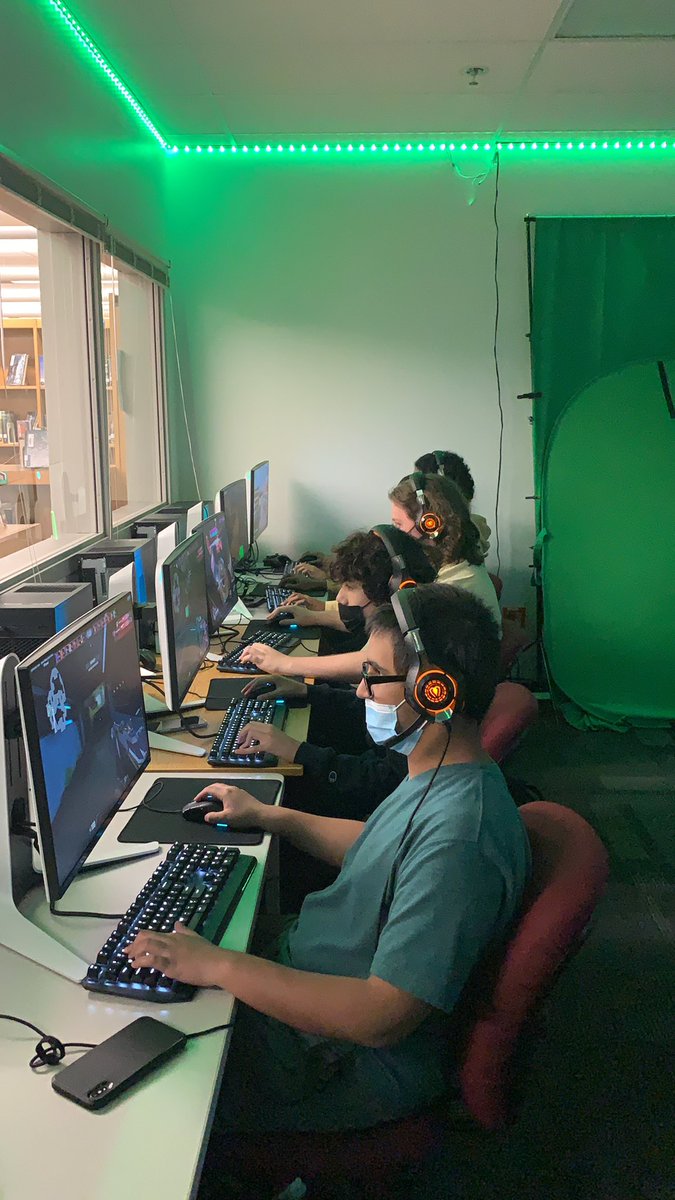 Our Overwatch match starts at 4:30. We’re getting warmed up!