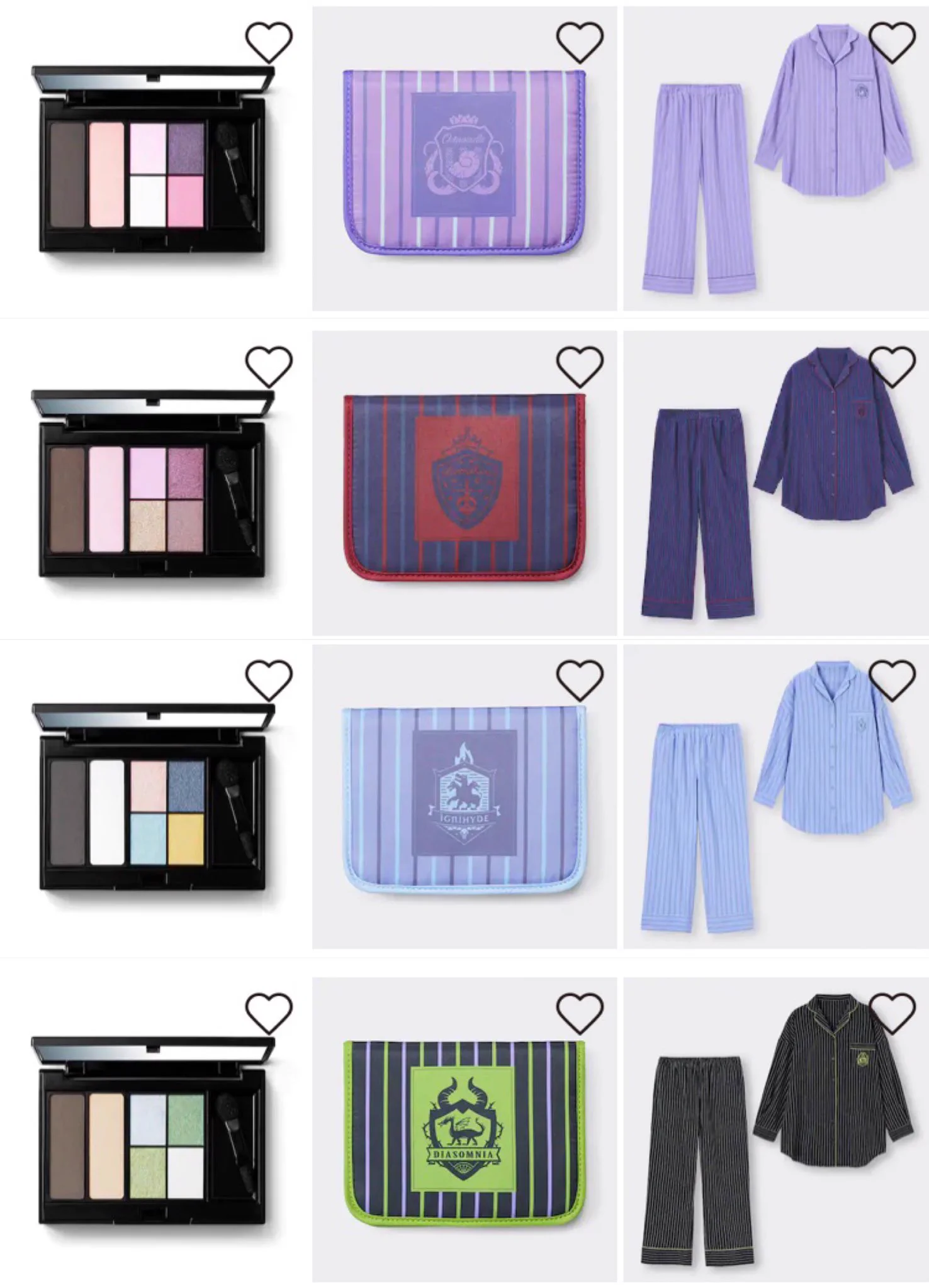 GUとツイステッドワンダーランドがコラボレーション！マルチパレット・パジャマ・ポーチが登場！