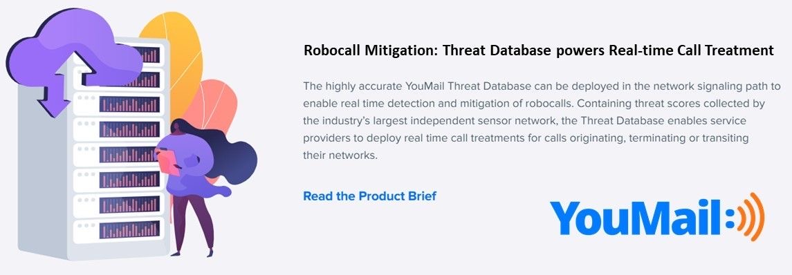 youmail's tweet image. Improve CX, reduce business risks and lower costs with the highly accurate YouMail Threat Database - deploy it in the network signaling path to enable real time detection and mitigation of #robocalls. 

youmail.com/home/service-p…
#TCPA #RobocallMitigation #CustomerContact #CRM