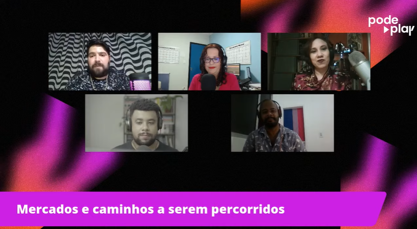 MidiaNINJA's tweet photo. #podePlay: começa a mesa "Mercados e Caminhos a serem Percorridos" c/ @ThiagoAndreh (@historiapreta), @oRodGomes (@IMENSApod), @Domenica_Mendes (@opodcastedelas), @ZeHenrikky (@Bisaopodcast)
e @IraCroft (#MundoFreak)
AO VIVO: https://t.co/8D9KCh5rvk
#InternationalPodcastDay https://t.co/oBImsRtnL8