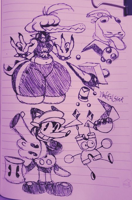 OC Doodles inbetween a comm I'm finishing tonight 