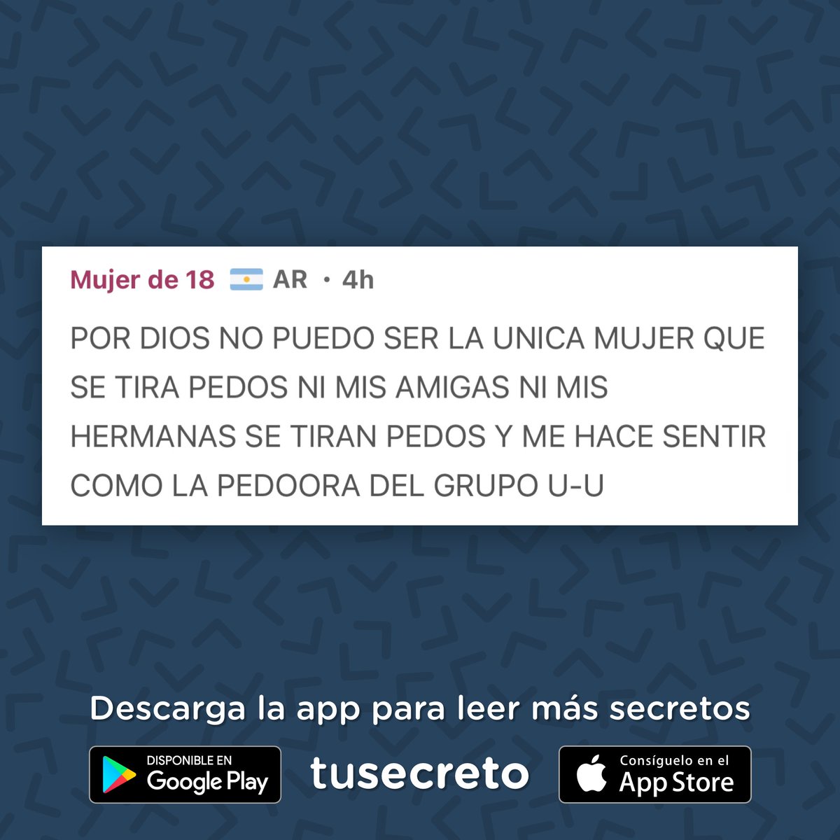 Descarga la app TuSecreto en iOS o Android para leer más y enviar tu secreto 📲✨