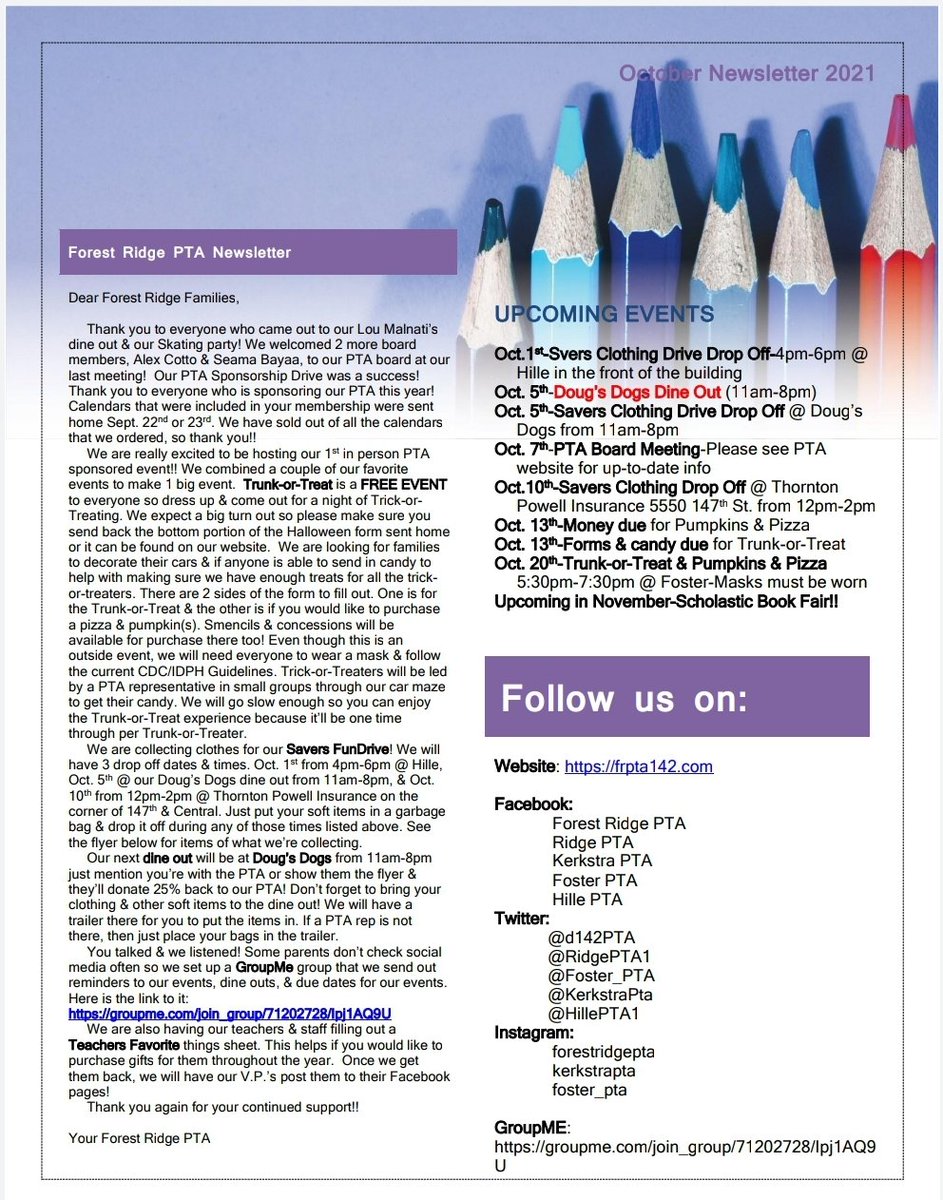 Forest Ridge PTA tweet media