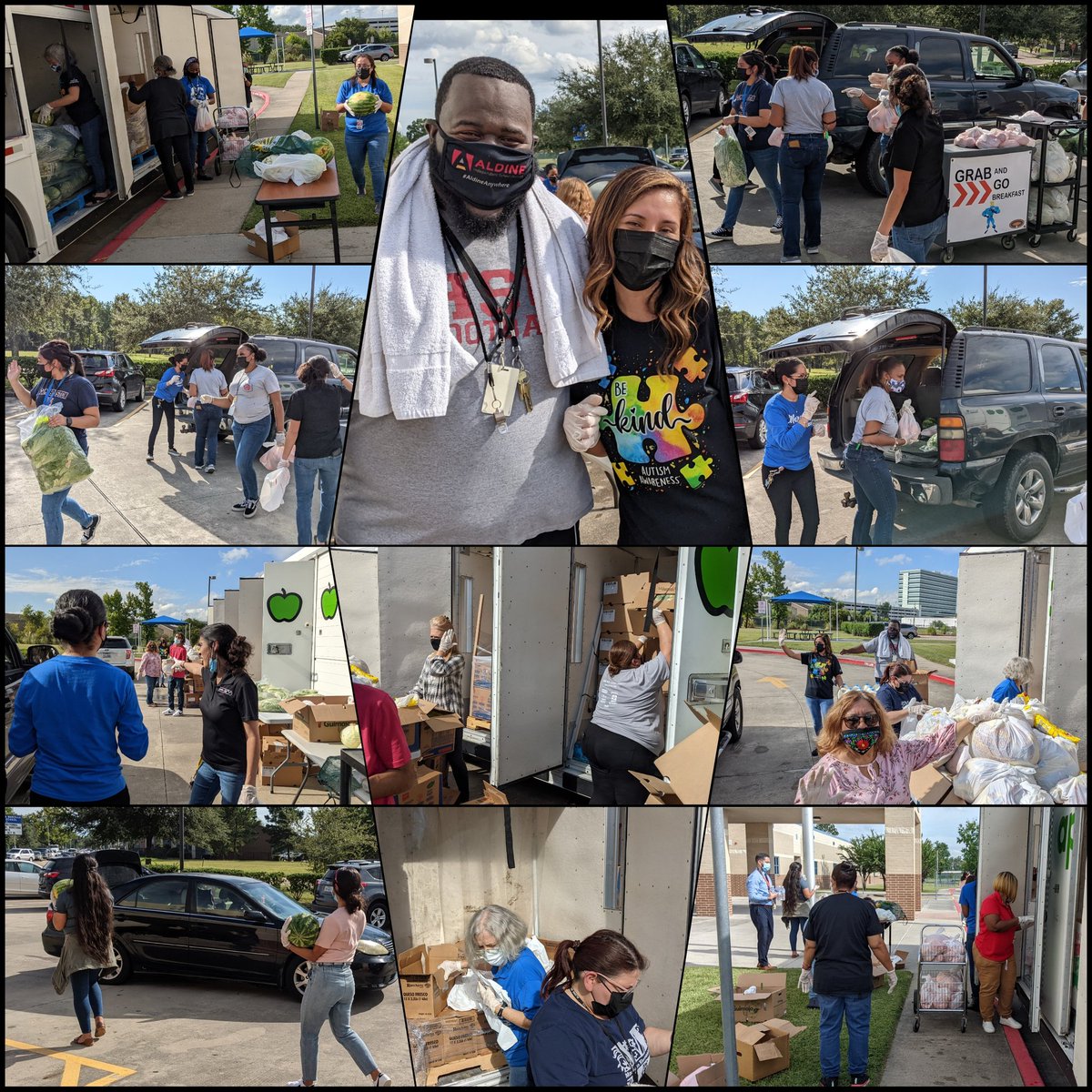 MrEsterAISD's tweet photo. We had fun yesterday working together and helping give back to our families! @HoustonFoodBank @MarcellaES_AISD @ms_escutia @ortizteach @ZammyEstrada @AldineISD #MarcellaStrong https://t.co/X4I9ZbZqey